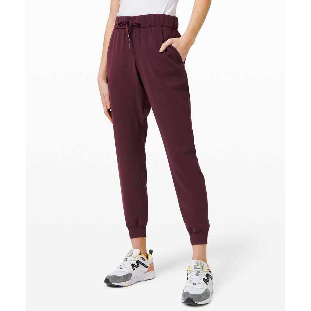 Lululemon Women's On the Fly Jogger 28 Burgundy Pants Size 2 Athleisure